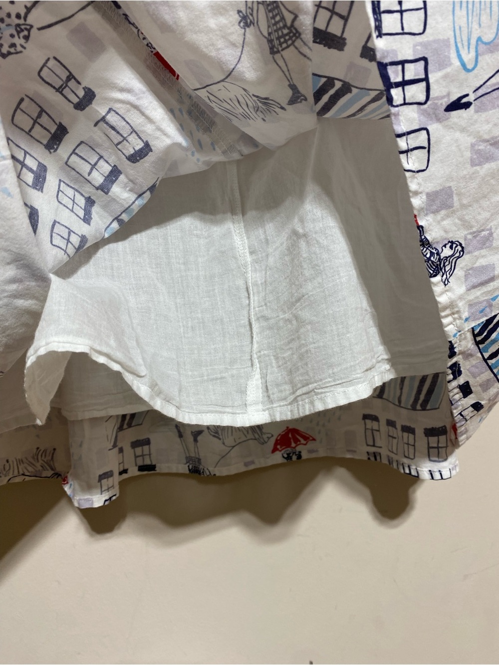 ModCloth “Rainy Day in Paris” Skirt A-Line Novelty whimsical Print Dogs Size M - Picture 9 of 12